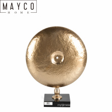 Mayco Metal Gold Wedding Bell Table Top Craft Sculpture Decoration